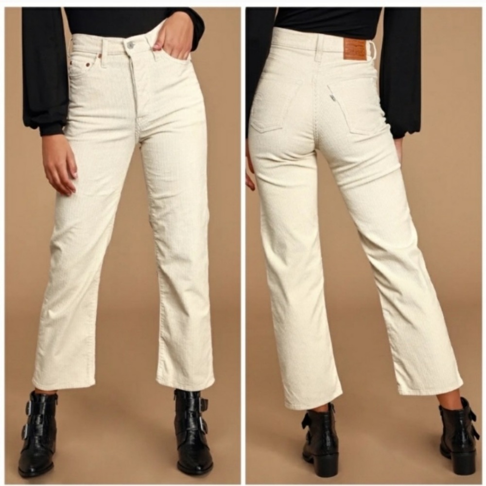 NWT Levi's Ribcage Straight Ankle Corduroy Pants